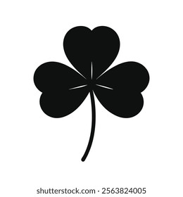 clover leaf vector on white background