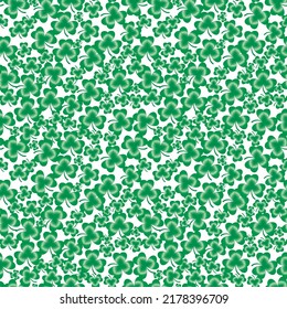 Clover leaf vector  pattern image of St. Patrick's day on white background