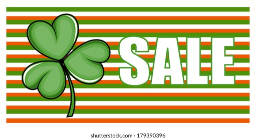 Clover Leaf - Vector Sale Banner