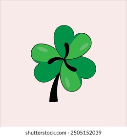 Clover Leaf Vector Stock Lucky Icon