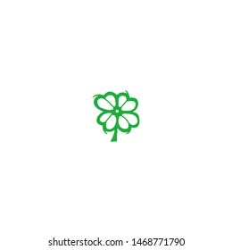 Clover Leaf Vintage Logo. Vector