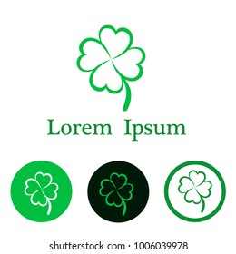 Clover leaf for you logo Lorem Ipsum, stock vector illustration