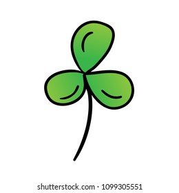 Clover leaf,Hand drawn,Vector,Illustrations.