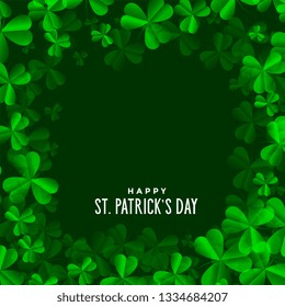 clover leaves background for saint patricks day