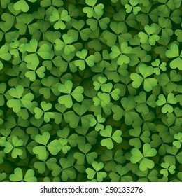 Clover leaves background - seamless