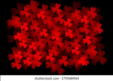 Clover leaves background. Suitable for Saint Patrick's Day, nature concept, and other. Vector Illustration