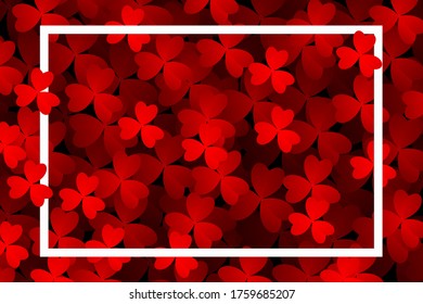 Clover leaves background. Suitable for Saint Patrick's Day, nature concept, and other. Vector Illustration