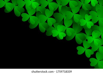 Clover leaves background. Suitable for Saint Patrick's Day, nature concept, and other. Vector Illustration
