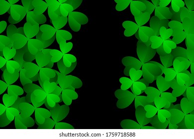 Clover leaves background. Suitable for Saint Patrick's Day, nature concept, and other. Vector Illustration