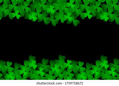 Clover leaves background. Suitable for Saint Patrick's Day, nature concept, and other. Vector Illustration