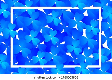 Clover leaves background. Suitable for Saint Patrick's Day, nature concept, and other. Vector Illustration