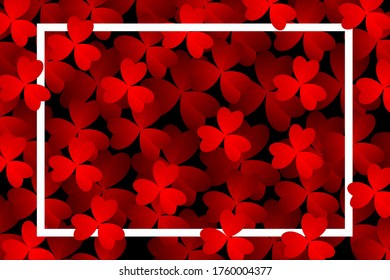 Clover leaves background. Suitable for Saint Patrick's Day, nature concept, and other. Vector Illustration