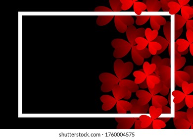 Clover leaves background. Suitable for Saint Patrick's Day, nature concept, and other. Vector Illustration