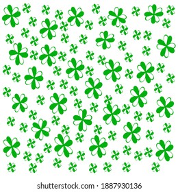 Clover leaves background. Suitable for Saint Patrick Day. nature concept. Vector