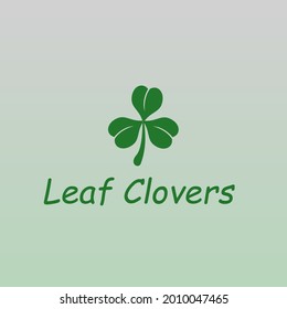clover deja cuatro pétalos de tres ícono verde adecuado para la plantilla de logotipo, etc.