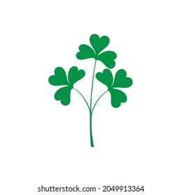 Clover leaves icon vector. Saint  Patrick Day illustration sign. leprechaun symbol or logo.