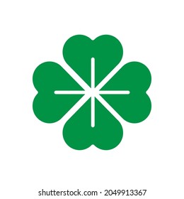 Clover leaves icon vector. Saint  Patrick Day illustration sign. leprechaun symbol or logo.