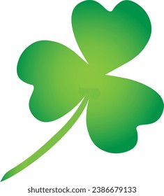 Clover Leaves , Lucky Irish Four Leaf Clover in the Field for St. Patricks Day holiday symbol. with three-leaved shamrocks, St. Patrick's day holiday of Shamrocks symbol.	