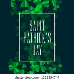 clover leaves on dark background