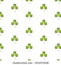 clover leaves pattern, for printing on paper, fabric, wallpaper, wrapping paper