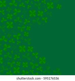 Clover leaves and place for inscription