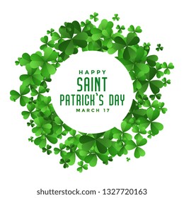 clover leaves saint patricks day background