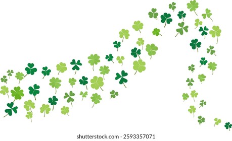 Clover leaves vector illustration element design for Lucky greeting card, holiday festival party