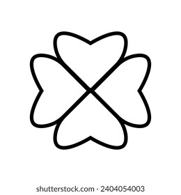 Clover line icon vector illustration