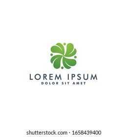 clover logo design template vector 