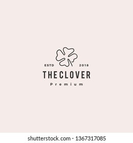 clover logo doodle vector icon illustration