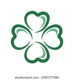 Clover logo icon design template
