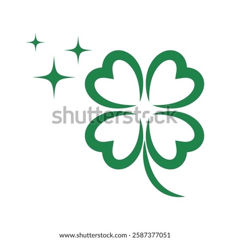 Clover logo icon design template