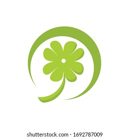 clover logo icon vector isolated
