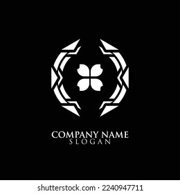 CLOVER LOGO WITH ROUND DESIGN
