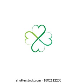 Clover Logo Template Vector Symbol Nature Stock Vector (Royalty Free ...