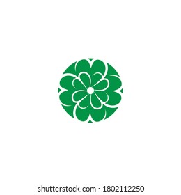 Naturaleza del símbolo vectorial de la plantilla de logotipo de enlace