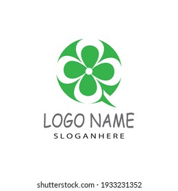 Naturaleza del símbolo vectorial de la plantilla de logotipo de enlace