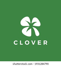 clover logo vector icon illustration