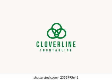 Clover logo vector icon illustration