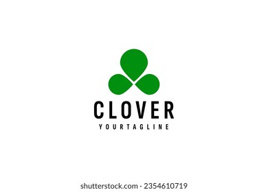 Clover logo vector icon illustration