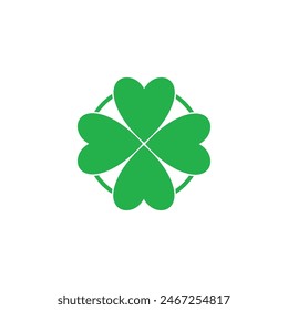 Clover logo vector template nature and symbol