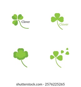 Clover logo vector template nature and symbol