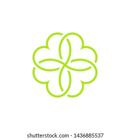 clover love icon symbol vector logo design illustration