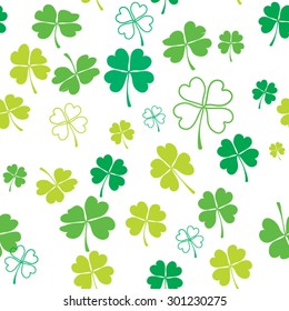 Clover luck green pattern