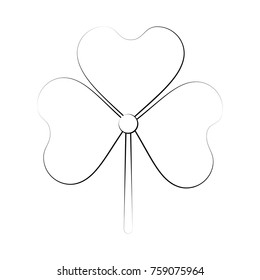 Clover lucky leaf icon vector illustration graphic design