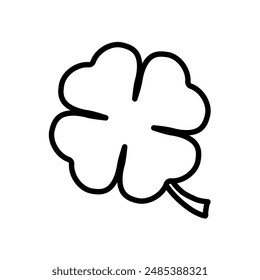 Clover, lucky - vector icon	