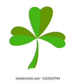 
Clover on white background
