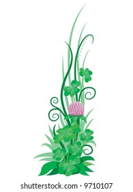 Clover ornament2, vector