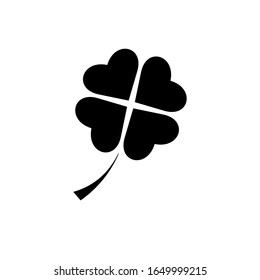 Clover outline icon isolated. Symbol, logo illustration for mobile concept and web design.