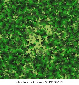 Clover pattern is a confetti which consist of many isolated elements. Stylish and beautiful clover pattern. Can be used as poster, border, background, wallpaper, card and etc